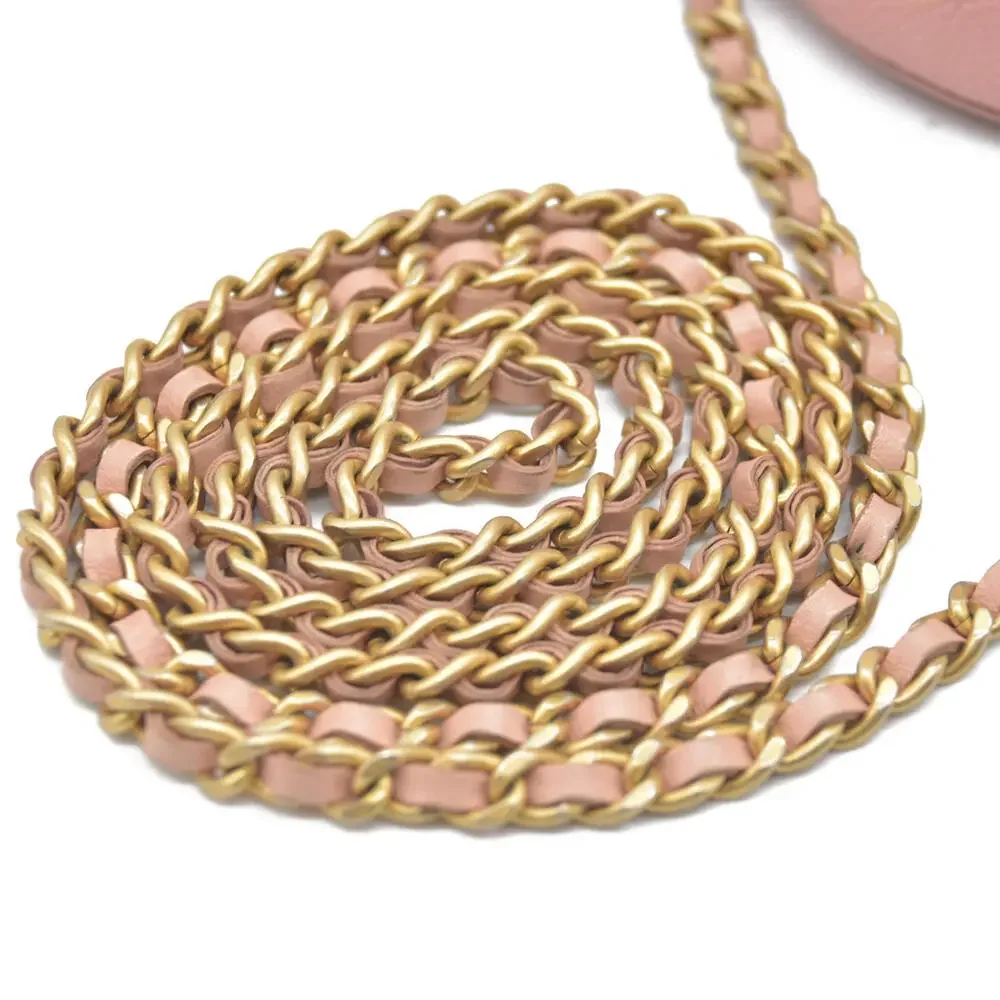 $2150 Chanel Caviar Filigree Quilted Round Crossbody 2019